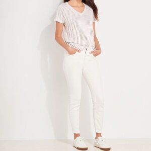 Vineyard Vines Jamie High Rise Skinny Ankle Denim Jeans in White NWT